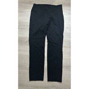 Lauren Ralph Lauren Black Stretch Side Zip Straight Leg Pants Size 8 preppy